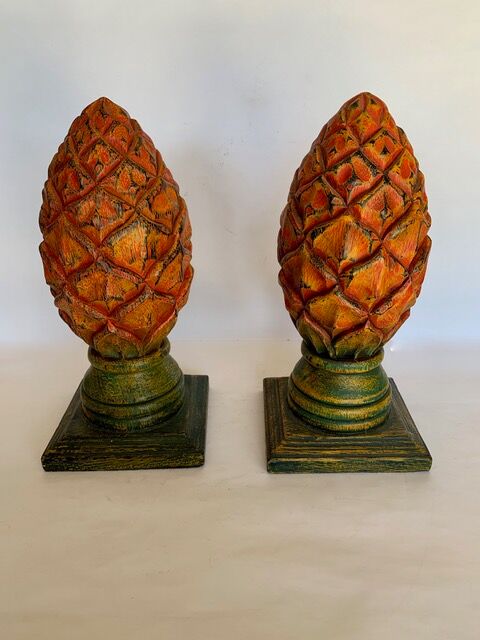 Wooden roman pine cones