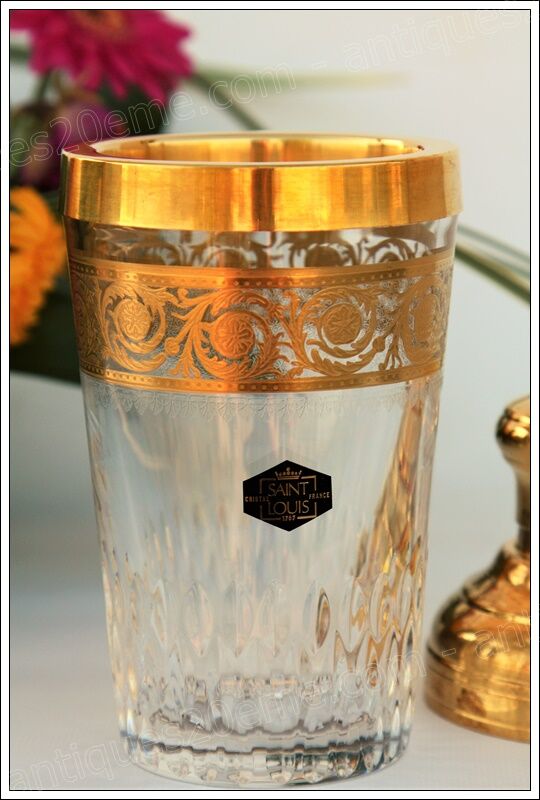 Shaker st louis crystal model thistle gold