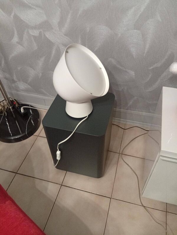 Lampadaire en métal blanc par ola whilborg pour ikea années 2000