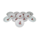 Set of 12 dessert plates Sarreguemines model Gérardmer