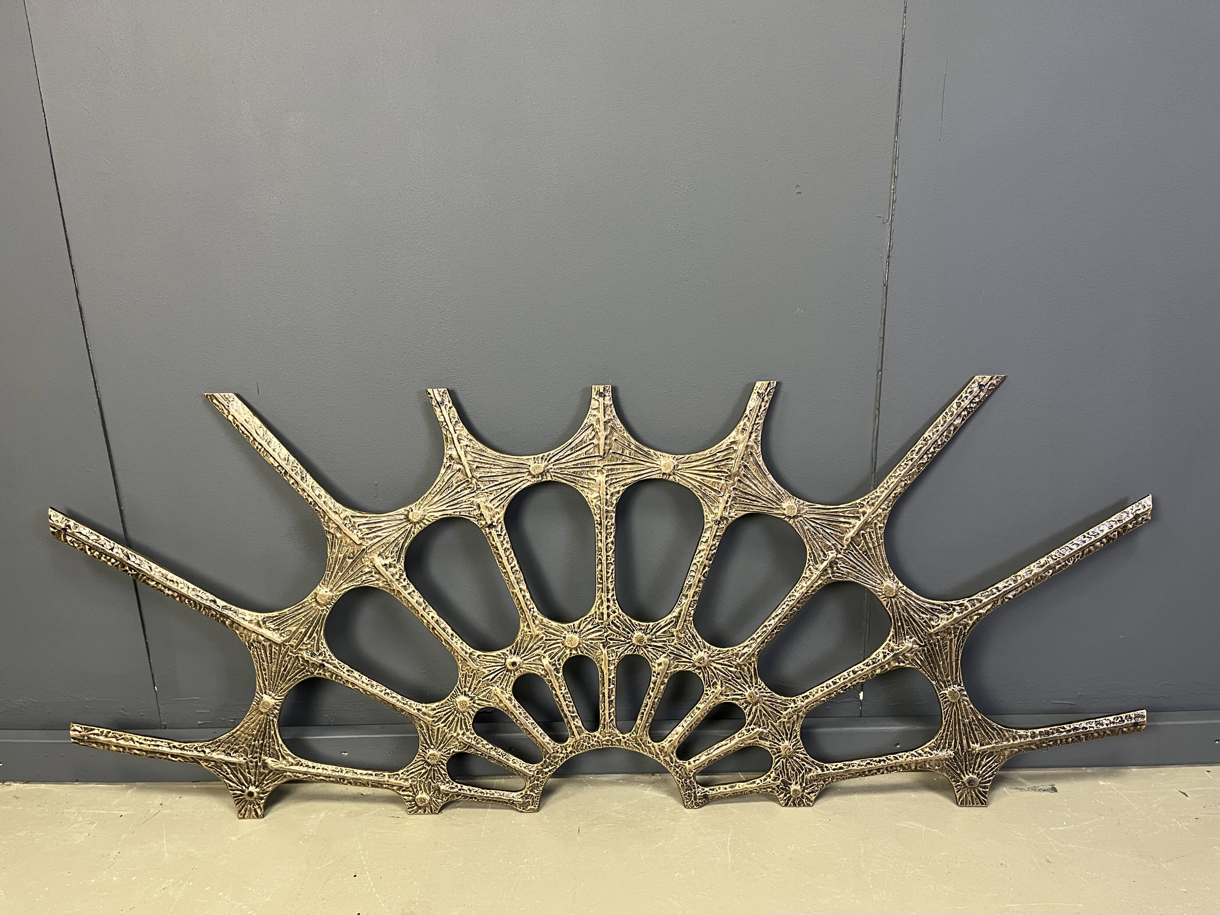 Vintage brutalist wall sculpture, 1970s