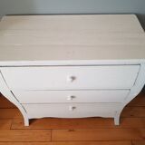 Commode blanche 3 tiroirs