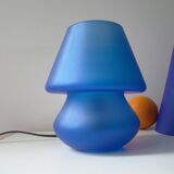 Vintage Habitat lamp in the shape of a blue mushroom