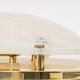 Large Murano brass wall lamp by Hillebrand, Germany, 1970s.