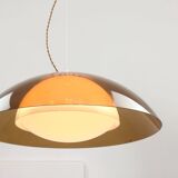 Space Age Brown Ufo Lamp from Guzzini, 1970s