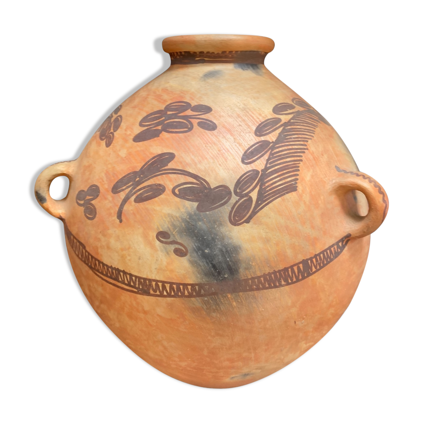 Terracotta anses jar