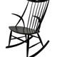 Fauteuil à bascule vintage Illum Wikkelso design danois