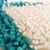 Berber carpet blessed ouarain true turquoise blue with diamonds in wool