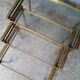 3 tables basse gigogne ep 1970 laiton doré design