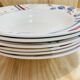 6 hollow plates Beaujeu Digoin Sarreguemines france-retro-cuisine-vintage