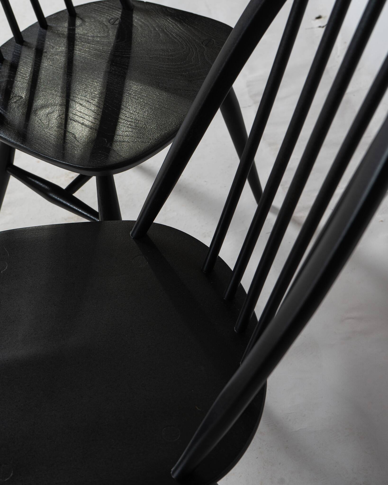 Black Quaker Chair by L. Ercolani for Ercol
