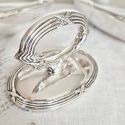 Oval silver-plated metal dishes, Dublin, serving dish, vegetable dish
