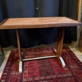 Vintage bistro table in wood and metal – Authentic & sturdy