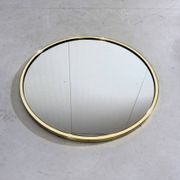 Miroir mural en laiton de "Vereinigte Werkstatten München" années 1950