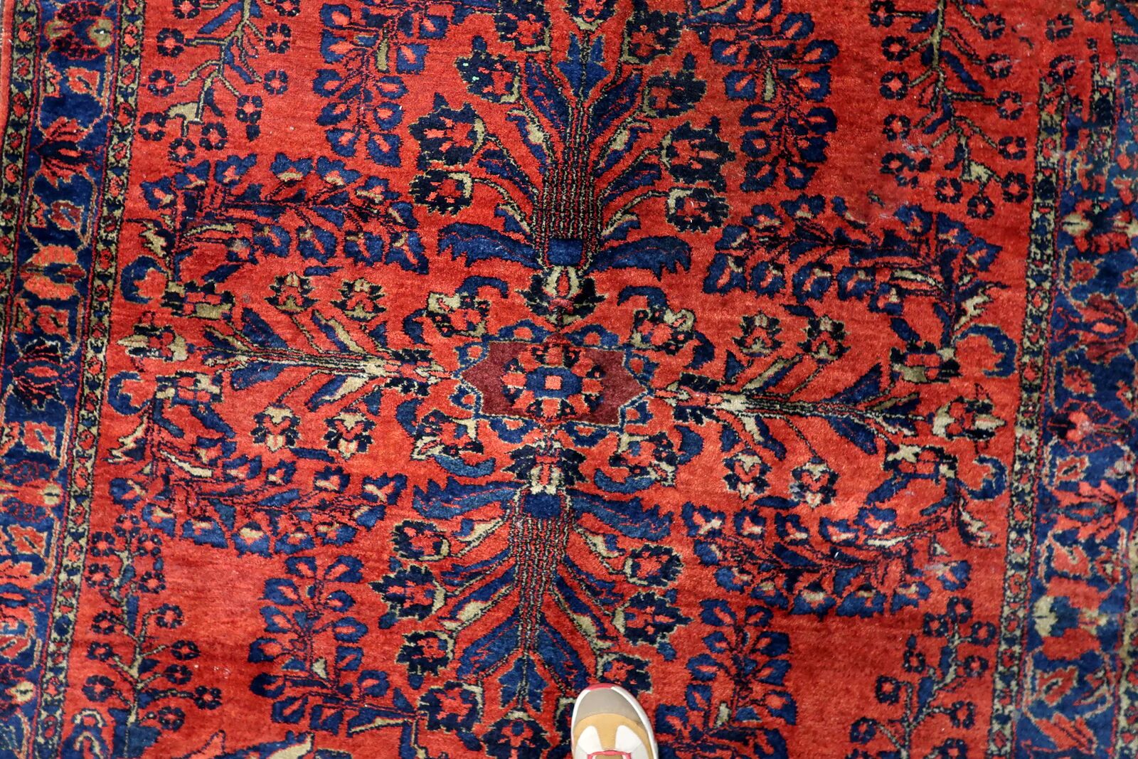 Antique Persian Lilihan handmade rug 173 x 200 cm 1920s - 1C1216