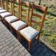 Lot de 6 chaises en bois Tissu floral