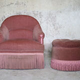 Toad armchair and footrest