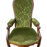 19's voltaire rack and pinion armchair
