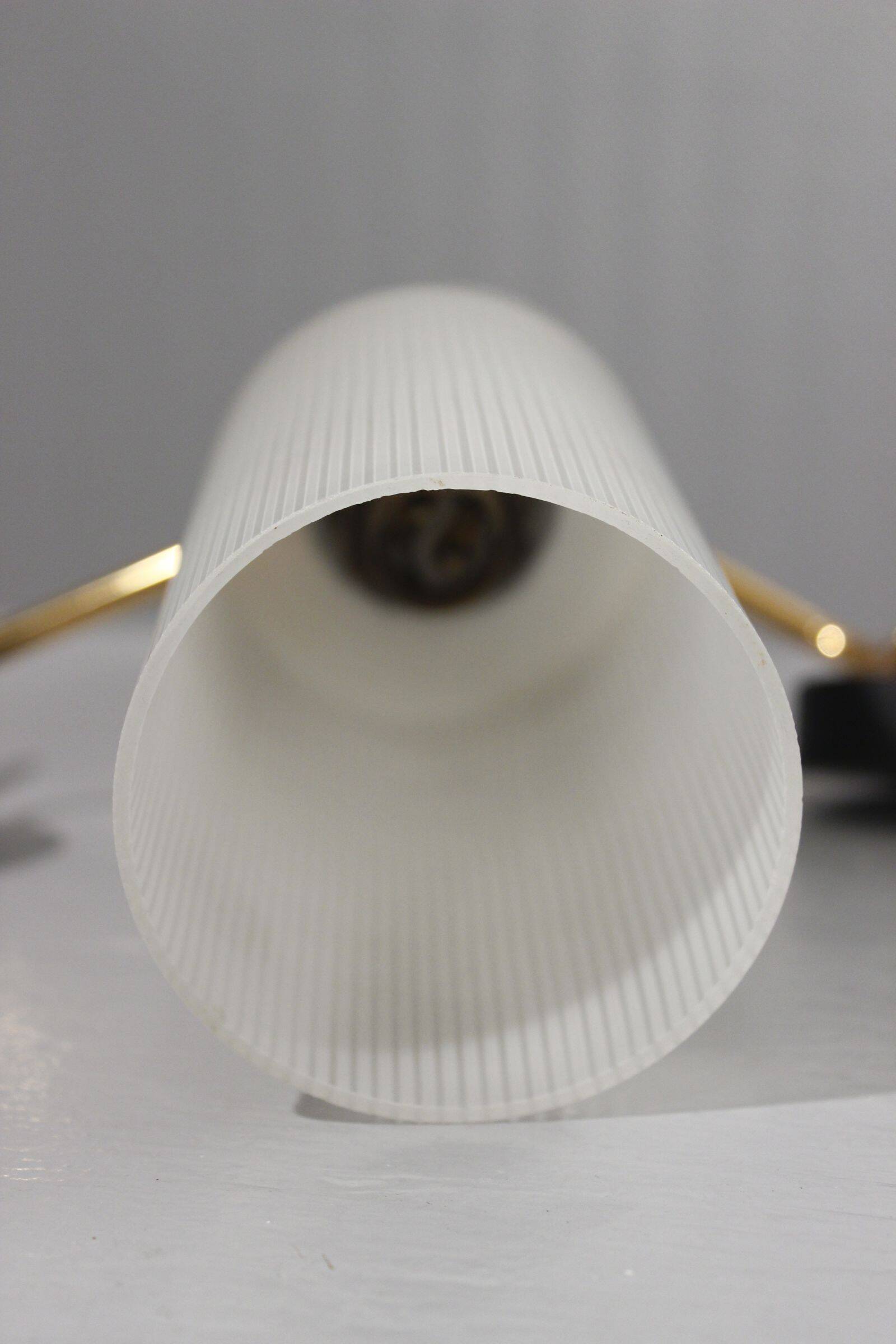 Pair of wall sconces 1950s style Arlus Lunel