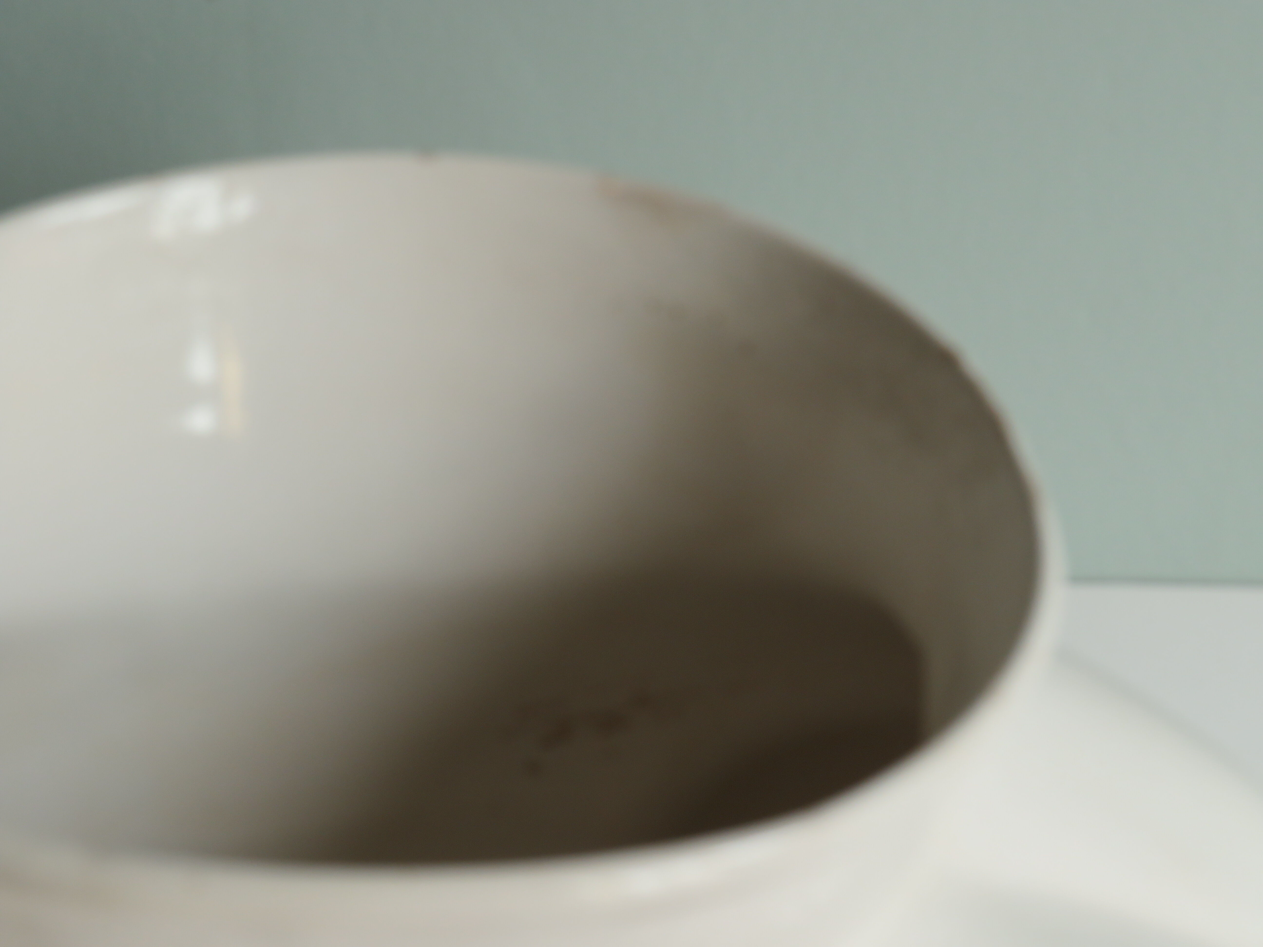 White glazed ceramic pot cover, 1950