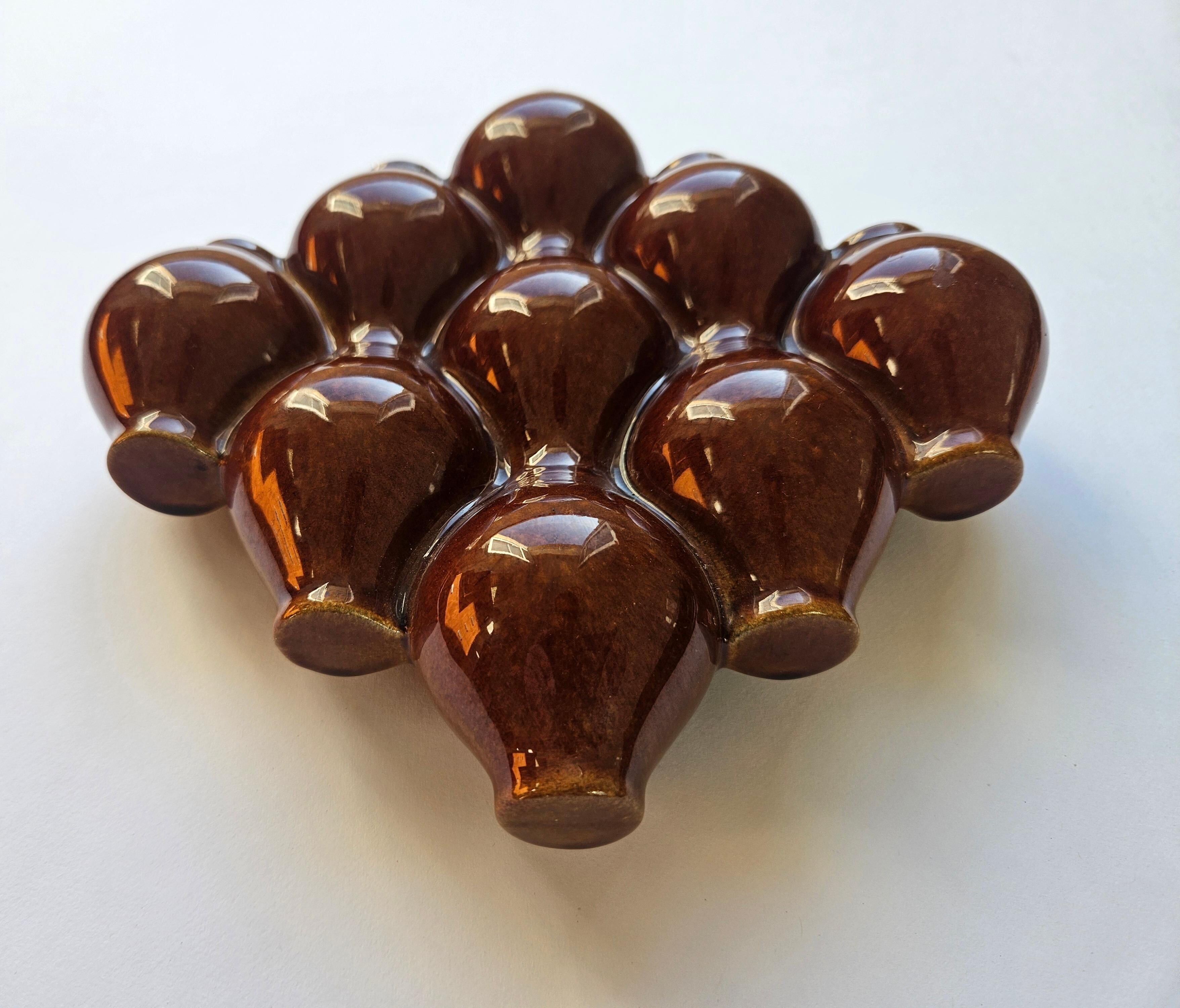 Rare Midcentury wall vase in ceramic, 1970s