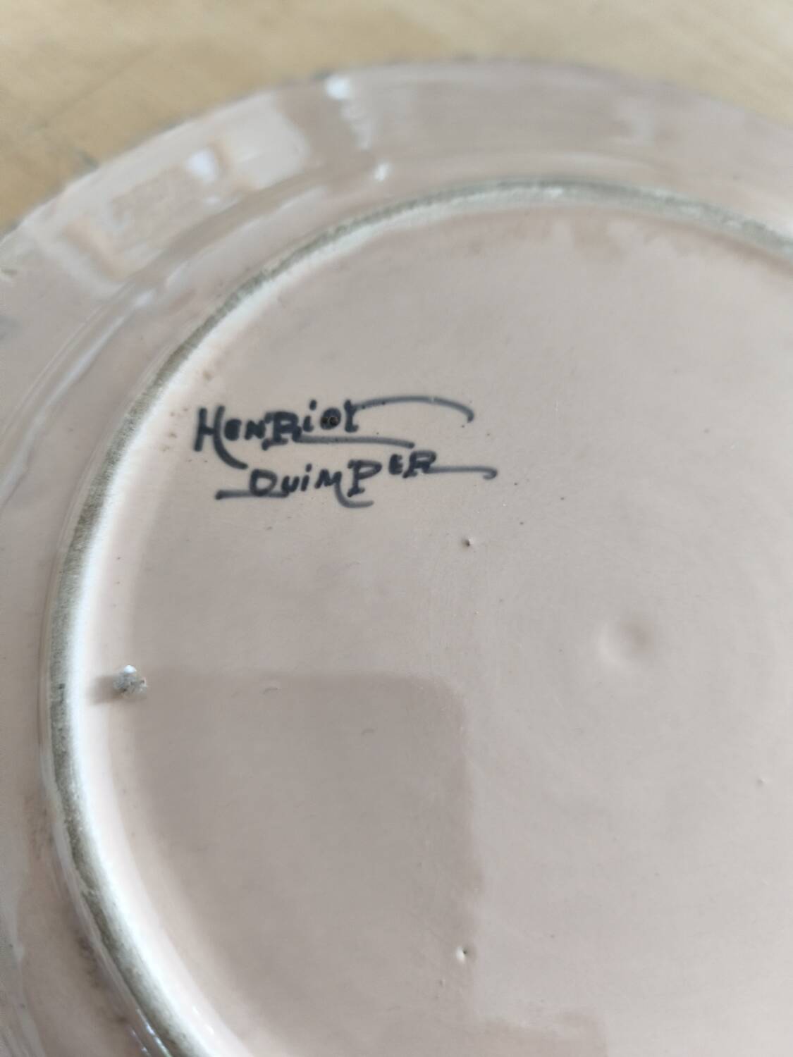 Henriot Quimper Breton Plate