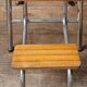 Tabouret escabeau escamotable Formica bleu, 1960