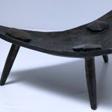 Brutalist metal pocket with patinated tripod