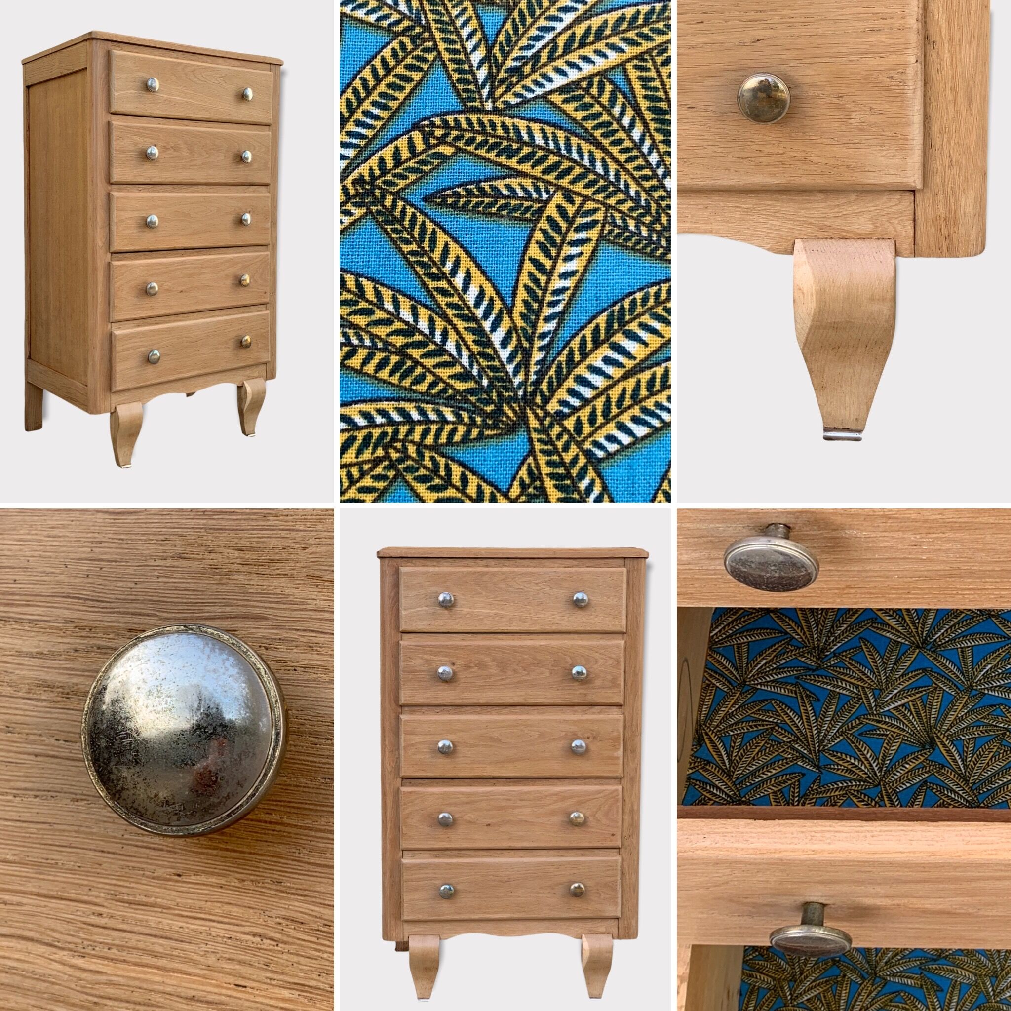 Art Deco ragpicker raw wood