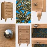 Art Deco ragpicker raw wood