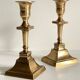 Pair of Vintage INDIA Solid Brass CANDLE HOLDERS