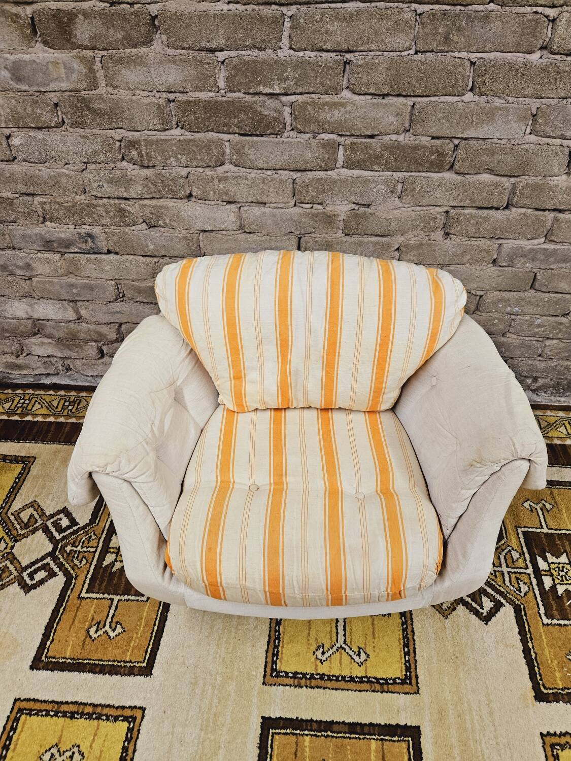 Swivel shell armchair by lusch erzeugnis 1970 vintage