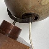 Vintage 1930 globe terrestrial Jacques Adnet world map J. Forest glass wood -