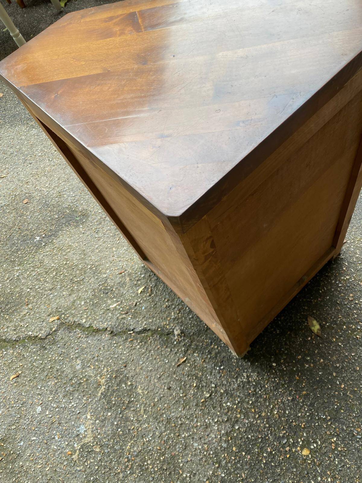English wooden sideboard solid wood corner TV cabinet