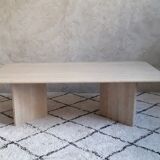 Coffee table in travertine