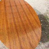 Table Ovale années 50 60 de J.M. Thomas for Wilhelm Renz vintage a systeme reglable