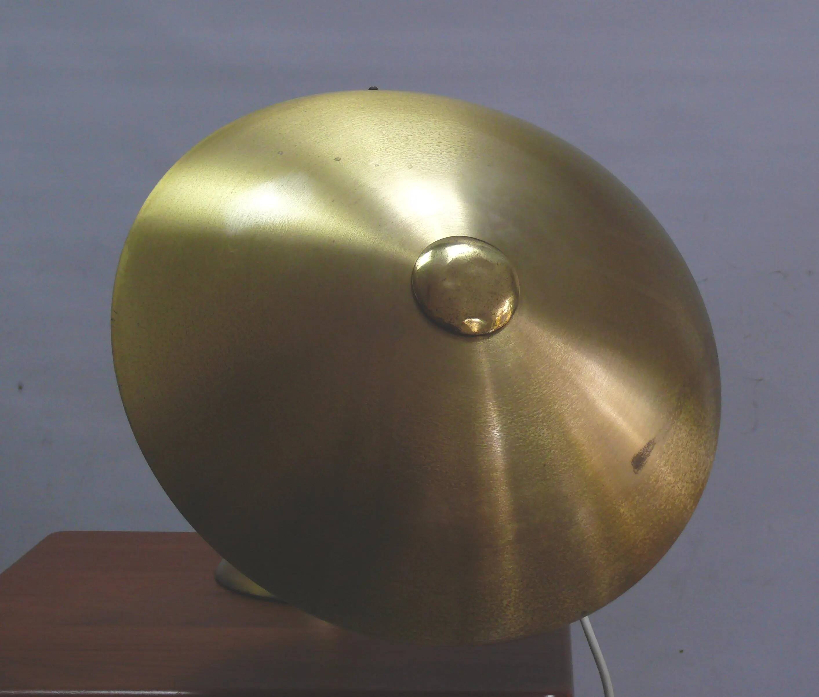 Large brass table lamp, Egon Hillebrand, 1930s