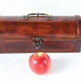 petite malle en bois et laiton