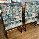 Paire de fauteuil style Louis XIII restaurés