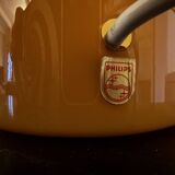 Exceptional philips tobruk lamp, honey yellow/champagne, 1970s – color