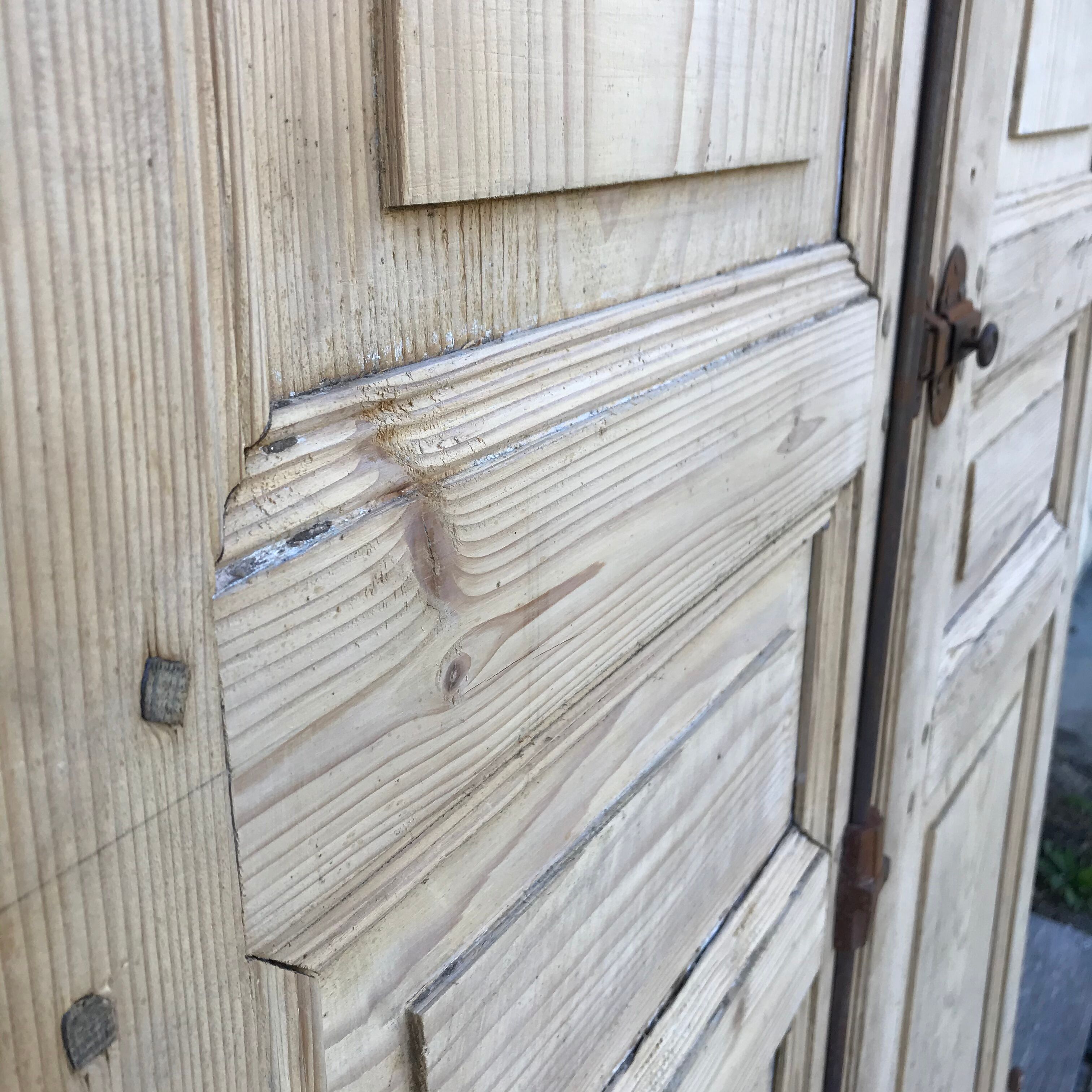 Paire de portes de placard vintage