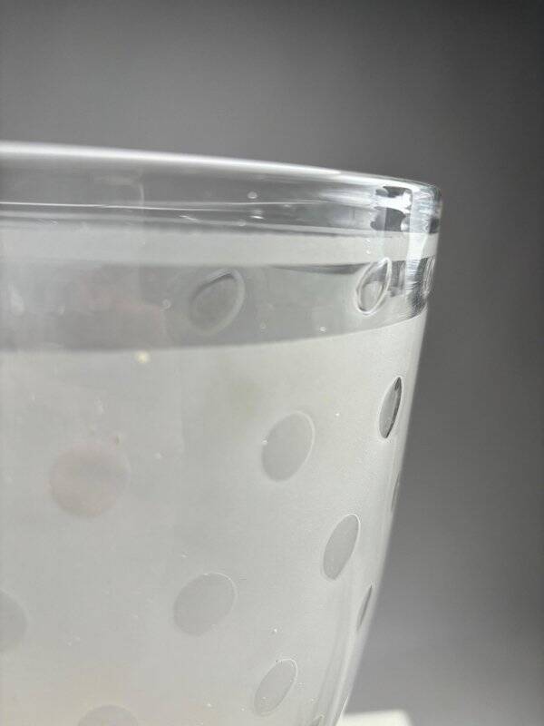 Large Art Deco Wall Lights in Blown Glass and Brass, Italy, 1940s, Set of 2