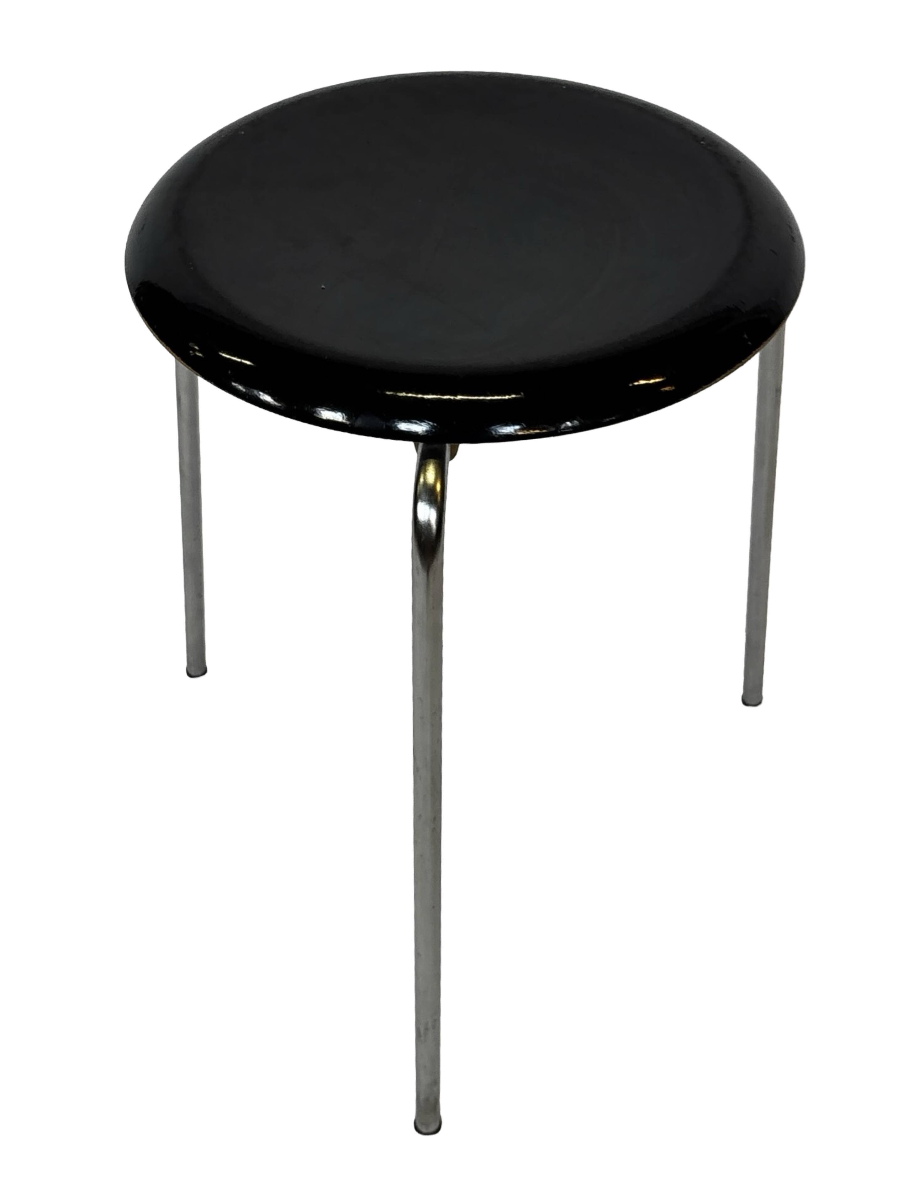 Vintage Fritz Hansen Dot Stool Arne Jacobsen Danish Design