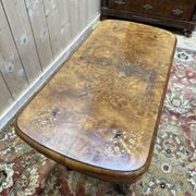 Table à jeux Anglaise - Victorienne en marqueterie