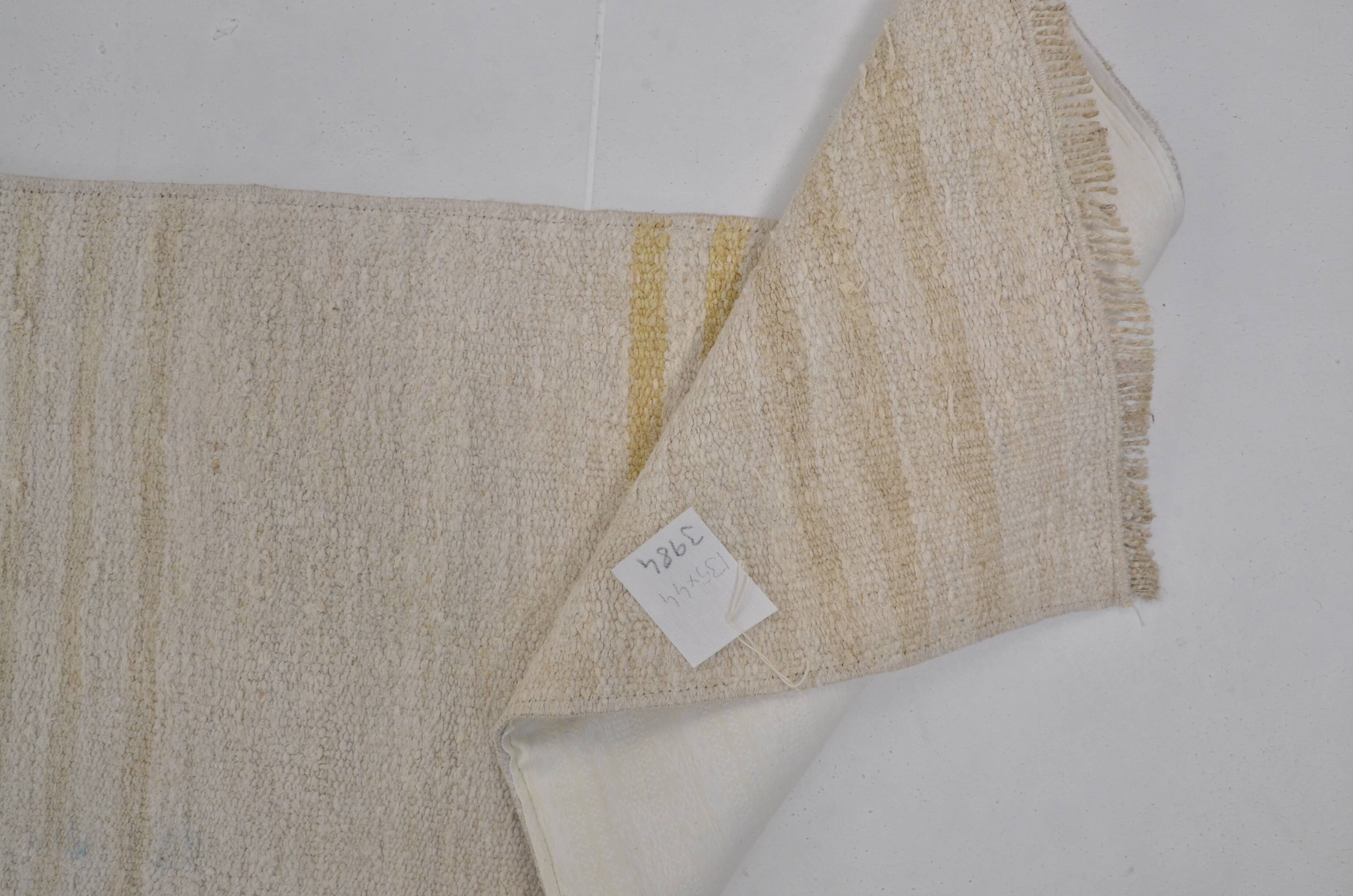 Vintage Small Handmade Hemp Kilim Sku3984