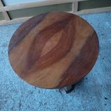 art deco wooden pedestal table