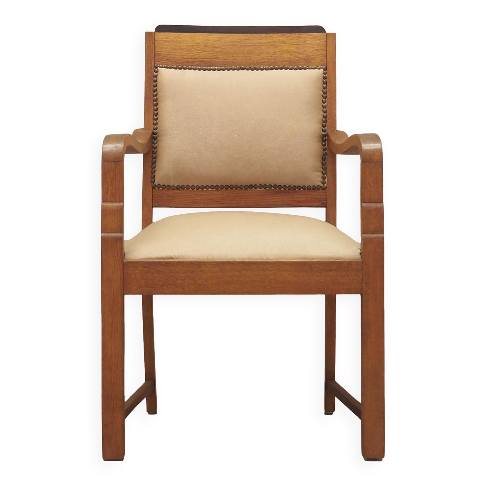 Fauteuil en chêne, Art Déco, années 1950, production : Danemark