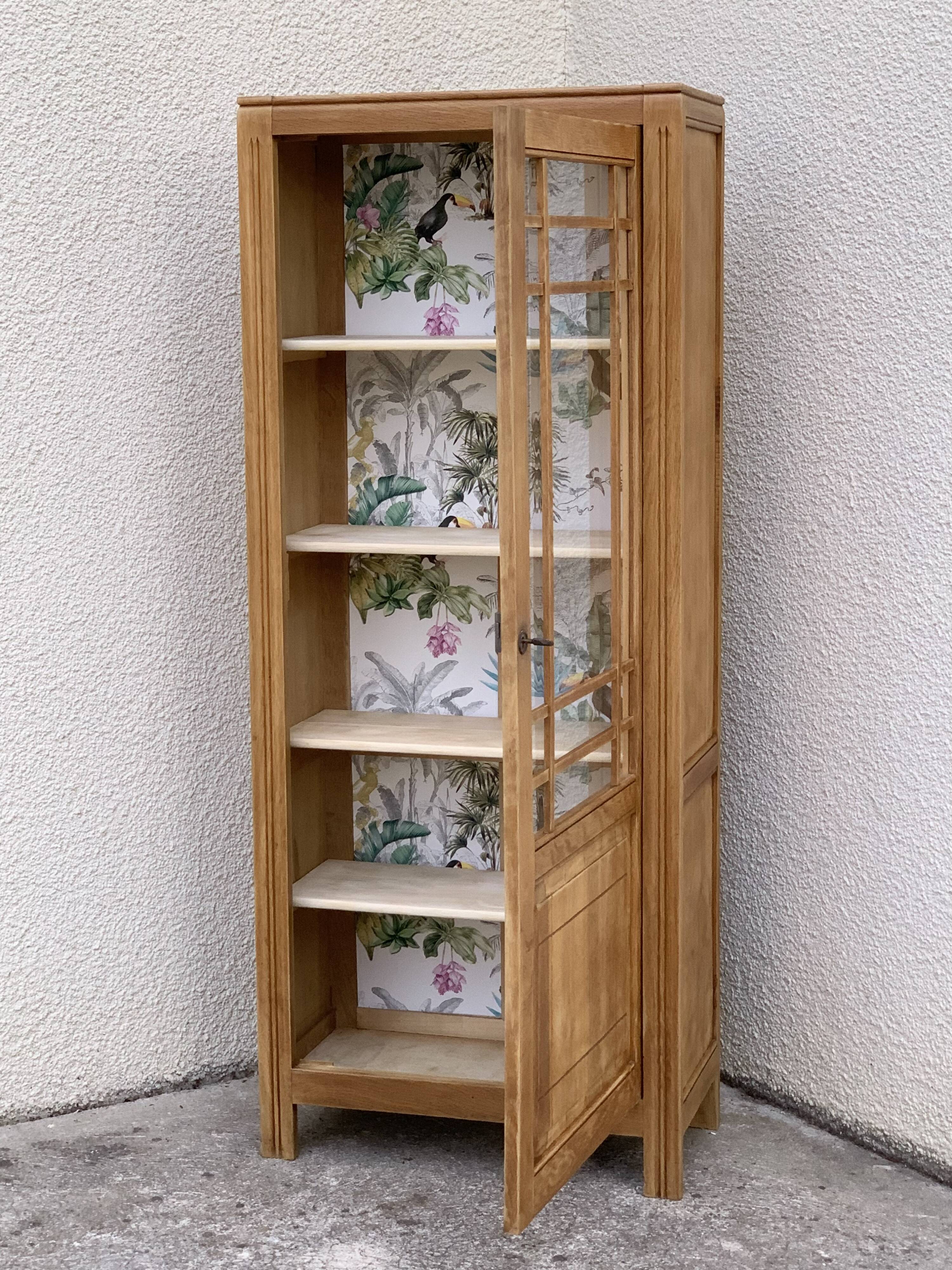 Parisian glazed wardrobe raw wood 1930