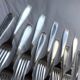 Christofle cutlery set - 11 fourchettes de table et 11 cuillères à soupe - Art déco - Métal argenté