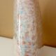 Vintage glazed ceramic lentil vase, 70s design, signed Virebent